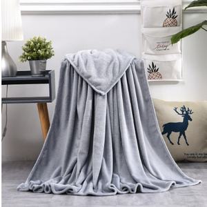 Manta de cama de <span class=keywords><strong>franela</strong></span> de doble capa de estilo nórdico QUNZHEN, borde pesado, cubierta de aire acondicionado de lana gruesa para Otoño e Invierno - Product Image 3