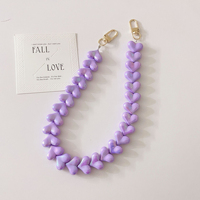 Tali Gantungan & Aksesori Rantai Tas Anfeng Iridescent Heart Panjang 30cm