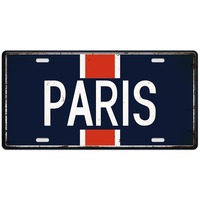 Placa de decoración de matrícula de 15x30cm, cartel de hojalata personalizado Vintage, cartel de Metal de ciudad Vintage, arte de pared Retro decorativo