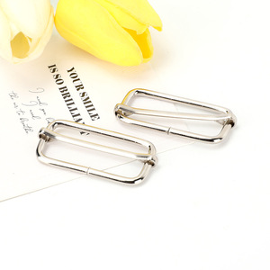 Metal D Ring Sliding <b>Buckle</b> Three Position Adjustable For Bags <b>Strap</b> Accessories Durable Zinc Alloy Hardware - Product Image 2