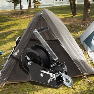 วินซ์มือหมุนขนาดเล็กคุณภาพสูง ZEHUA 24V แบบพกพา 800LBS อัตราทดเกียร์ 3.2:1 ยกได้ 10 เมตร กำลังไฟ 710W สำหรับเรือขนาดเล็ก รถยนต์ โครงเหล็กสีดำ - Product Image 3