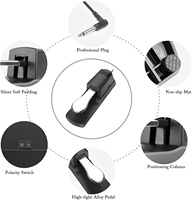 Professional Keyboard/digital Piano Premium Sustain Foot Pedal Synthesizer Extension Pedal for Electronic Piano and Organ