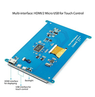 Écran LCD HMI YZY 7 pouces 1024*600 pour Raspberry Pi avec écran tactile Android, applications de contrôle industriel et médicales