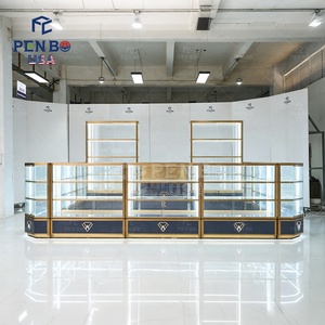 Kiosco de Exhibición de Joyería de Alta Gama de 10 Pies x 10 Pies, Kiosco de Accesorios para Celulares y Joyería, Kiosco de Perfumes y Joyería para Centros Comerciales, Fabricantes de Kioscos - Product Image 5