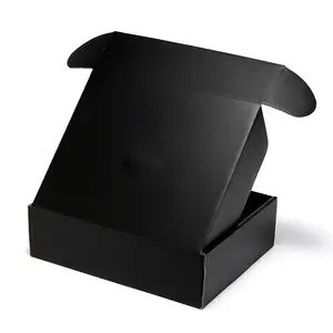 مخصص تصميم شعار آلة تعبئة الهدايا رخيصة صندوق ورقي الأشعة فوق البنفسجية الطباعة صندوق ورق أسود صندوق ورقي للهدايا ملابس أحذية و صناديق البريد