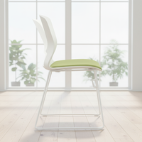 Chaises de bureau modernes en plastique blanc empilables de haute qualité avec accoudoirs réglables et appui-tête intégré, prix d'usine, pour la maison et le bureau (vente en gros)
