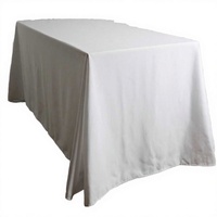 Nappe carrée élégante et classique en T/C 50/50, couleur unie, tissée, imperméable, simple et pratique pour la maison, les banquets, les dîners, personnalisable