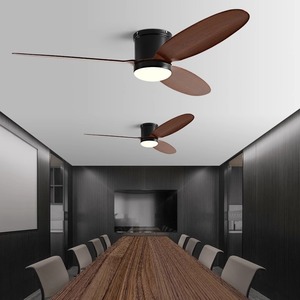 <b>Ceiling</b> <b>Fan</b> Light Modern Nordic Minimalist Style Inverter Fixed Blade Flush Mount LED For Dining Room Living Room - Product Image 2