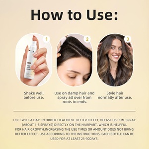 Spray para el Crecimiento del Cabello con Extracto de Romero y Hoja de Tuya Orientalis para un Cabello Grueso y Suave - Product Image 4