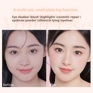 NOVO Palette d'ombres à paupières coréenne à six couleurs, grande poudre, petite palette d'ombres à paupières mattes et multi-usages - Product Image 3