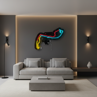Circuit de Monaco F1 Formule 1 LED Néon Piste de Course - Publicité Décoration de Mariage Design Personnalisable Contrôle Manuel Zéro