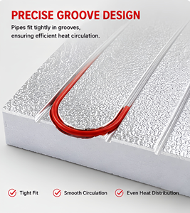 Panel <span class=keywords><strong>de</strong></span> Aislamiento <span class=keywords><strong>para</strong></span> Calefacción por Suelo <span class=keywords><strong>de</strong></span> Alta Conductividad Térmica, Lámina <span class=keywords><strong>de</strong></span> Aluminio XPS, Panel <span class=keywords><strong>de</strong></span> <span class=keywords><strong>Poliestireno</strong></span> <span class=keywords><strong>Extruido</strong></span> <span class=keywords><strong>para</strong></span> Calefacción por Suelo - Product Image 2