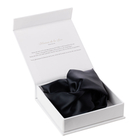 Ensemble de chouchous en satin de soie pour cheveux personnalisés boîte d'emballage cadeau pour chouchous