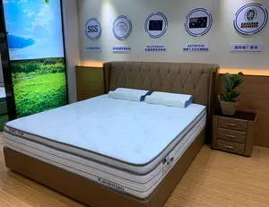 China Groothandel Modern Design Home Hotel Slaapkamermeubels Gecomprimeerd Vacuüm Verpakt Pocket Springbed Queen Matras