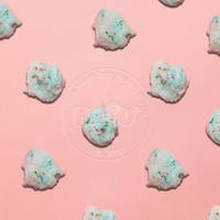 Les fabricants de bonbons produisent des fées moelleuses personnalisées emballées individuellement barbe à papa bonbons à éclater sans gluten
