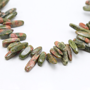 <span class=keywords><strong>Unakite</strong></span> dents pierres précieuses <span class=keywords><strong>perles</strong></span> naturelles pour la fabrication De Bijoux - Product Image 4