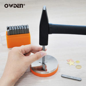OWDENプロ用DIYグレードアッパーケース手書きフォントレターパンチセット1/8-3mmスチール製ベンチブロックジュエリースタンピングOEM - Product Image 6