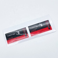 Benutzer definierter Logo-Druck Kleine Flasche Etikett Hologramm-Effekt 10ml Fläschchen etiketten mit Papier box
