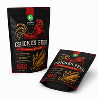 Sachet Stand Up 5kg Personnalisé pour Alimentation Volaille Poulet Doypack Alu Ziplock Emballage Animaux