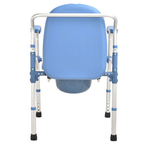 Thickened Aluminum Alloy Nursing Commode <b>Chair</b> With 5 Height Levels For <b>Elderly</b> And Pregnant Women Home Use - Product Image 4