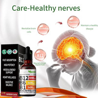 OEM Fulife Marque Privée Vente en Gros Complexe de Vitamine B12 Naturelle Gouttes Liquides Orales 60ml 2ml dose Adultes Améliore l'Immunité