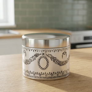 Conteneur en laiton plaqué argent - Product Image 1