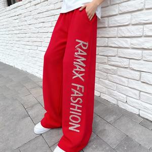 กางเกงวอร์มขายาวทรงหลวมสไตล์วินเทจพิมพ์ลาย Y2K ผ้าฝ้ายคุณภาพสูงสีดำหรูหรา ล้างสีอ่อน เอวกลาง สำหรับผู้ชาย - Product Image 2