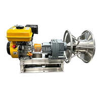 Treuil hydraulique diesel 7,5 CV, 5,5 kW, 16 MPa, 60-200 tr/min, pour bateau de pêche, dimensions 98x40x48 cm.