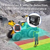 Système de caméras de recul pour camion avec moniteur tactile QUAD 9 pouces, enregistreur en boucle 4 canaux, caméras avant et arrière 1080P, système d'alarme pour angles morts