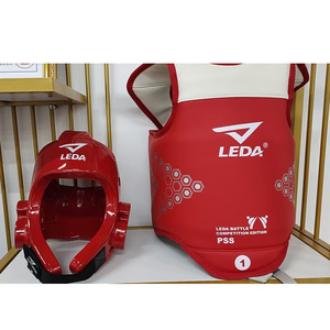 Protectores de Empeineras <span class=keywords><strong>Gen</strong></span> 3 ITF Taekwondo Karate MMA, Protectores de Espinillas para Entrenamiento, Material PU, Insertos de Esponja, Ropa de Artes Marciales - Product Image 5