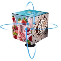 Écran LED Cube Magique Pleine Couleur, Affichage Publicitaire Défilant, Résolution 1080P, Étanchéité IP65, Intérieur/Extérieur, Raccordement Sans Soudure pour