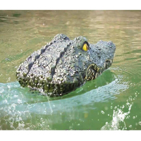Tête de Crocodile Simulation Mouvement RC Enfants Bateau Électrique Halloween Décorations Parodie Jouet Tête d'Alligator Bateau Télécommandé