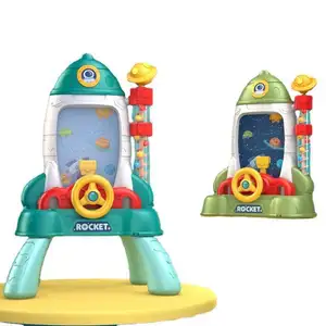 HY mainan aksesoris anak-anak Rocket Castle Pickup Puzzle mesin permainan bola Solid