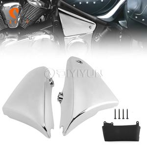 Precio al por mayor, piezas de motocicleta, cubierta de carenado lateral de batería cromada apta para <span class=keywords><strong>Kawasaki</strong></span> <span class=keywords><strong>Vulcan</strong></span> <span class=keywords><strong>900</strong></span> VN900 Classic <span class=keywords><strong>Custom</strong></span> 2006-2020 - Product Image 1