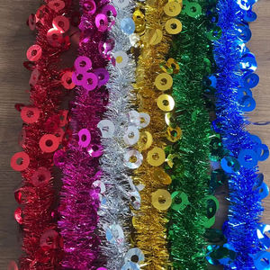 Automatic Two Tubes PET PVC <b>Garland</b> Make Machine Cut Tinsel <b>Garland</b> Halloween Decoration <b>Flower</b> <b>Garland</b> Making Machine - Product Image 6