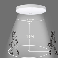 220V 110V 12W 18W Lampara Led De Luna Capteur De Mouvement À Induction Automatique Moderne PIR Led Veilleuse, Capteur De Mouvement Led Lumières