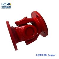 Structure de raccordement à bride, mini-coupleur croisé universel, couleur rouge, SWC, pour machines industrielles lourdes