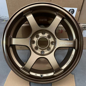 Jantes en alliage lisses de haute qualité 14 pouces R14 largeur 5.5J 4 trous 4100 JDM pour les nouvelles voitures <span class=keywords><strong>Agya</strong></span> Aveo Alpine Toyota - Product Image 1