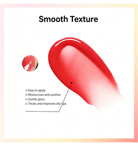 Brillo Labial Vegano Natural Suave <span class=keywords><strong>de</strong></span> Alta Calidad al por Mayor, Libre <span class=keywords><strong>de</strong></span> Crueldad Animal, Etiqueta Privada, Bálsamo Labial Humectante y <span class=keywords><strong>de</strong></span> Alta Pigmentación - Product Image 5
