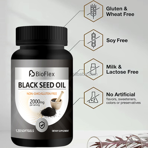 Fournisseur chinois en gros OEM Marque privée 100% naturel Meilleure huile de cumin noir biologique Capsule de gélule Compléments alimentaires - Product Image 3