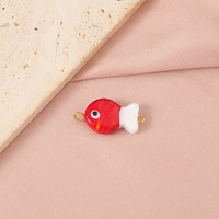 DAIHE mode bricolage perle poisson accessoires verre acier inoxydable bijoux pendentif en gros non ternir