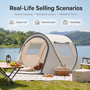 Tente de camping automatique à ouverture rapide, protection solaire argentée, <span class=keywords><strong>abri</strong></span> extérieur - Product Image 2
