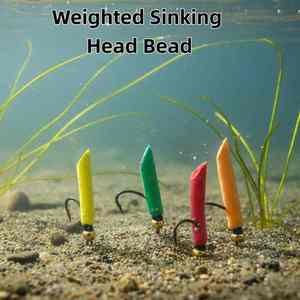 SNEDA WY563 tête en plastique appât dur <span class=keywords><strong>nymphe</strong></span> mouche | leurre artificiel attaché à la main <span class=keywords><strong>pour</strong></span> brochet morue carpe perche et <span class=keywords><strong>truite</strong></span> pêche à la mouche - Product Image 5