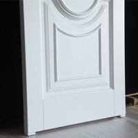 Porte d'intérieur en bois blanc massif, style moderne, pour chambre