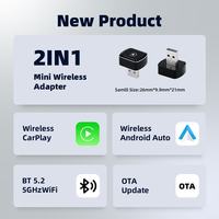 Adaptateur sans fil CarPlay Mini USB Android pour voitures, CarPlay filaire vers sans fil, connexion stable, dongle CarPlay
