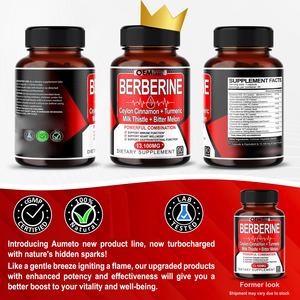Berberine כמוסות 13100 מ "ג עם קינמון צילון חלב כורכום כמוסות מקסימלית של גלוקוז הלב החיסונית - Product Image 6