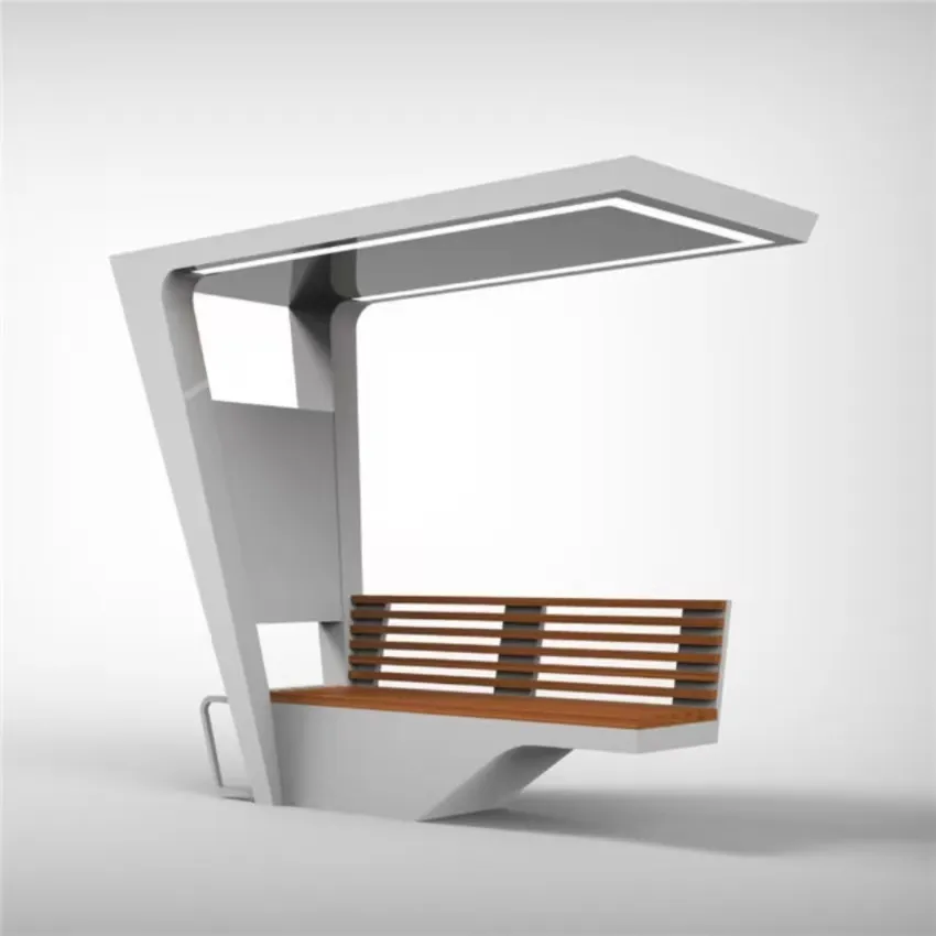 mobília urbana inteligente cadeira solar design de cadeira solar