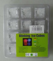 Nouveauté populaire et très vendue : Mini cubes de glace LED décoratifs clignotants, lumière LED monocolore pour fête, avec effets de changement de couleur