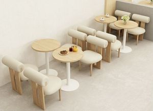 Hot Sale <b>Restaurant</b> Furniture Wooden Table and Chairs <b>Set</b> for Cafe Stools High Quality Booth - Fast Food Table and Chairs - - Product Image 2