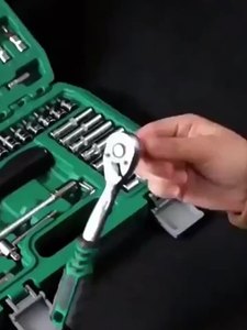 Jeu de clés à cliquet de 1/4 pouce en acier au chrome-vanadium, kit d'outils mécaniques pour la réparation automobile - Product Image 6